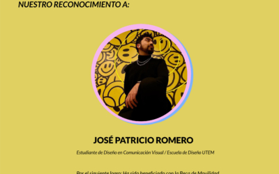 Reconocimiento de beca a José Patricio Romero