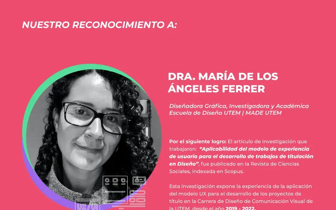 Reconocimiento investigativo a Dra. María de los Ángeles Ferrer