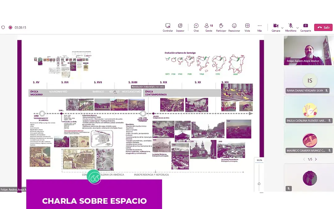 Charla sobre espacio público por docente Felipe Araya