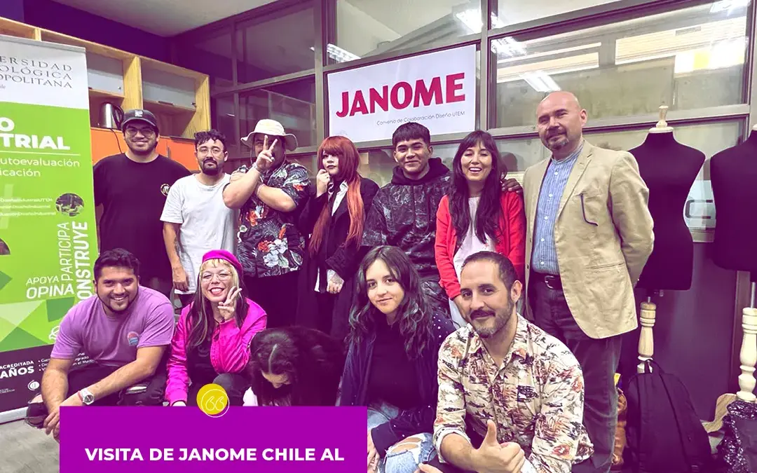 Visita de JANOME CHILE al electivo de textil