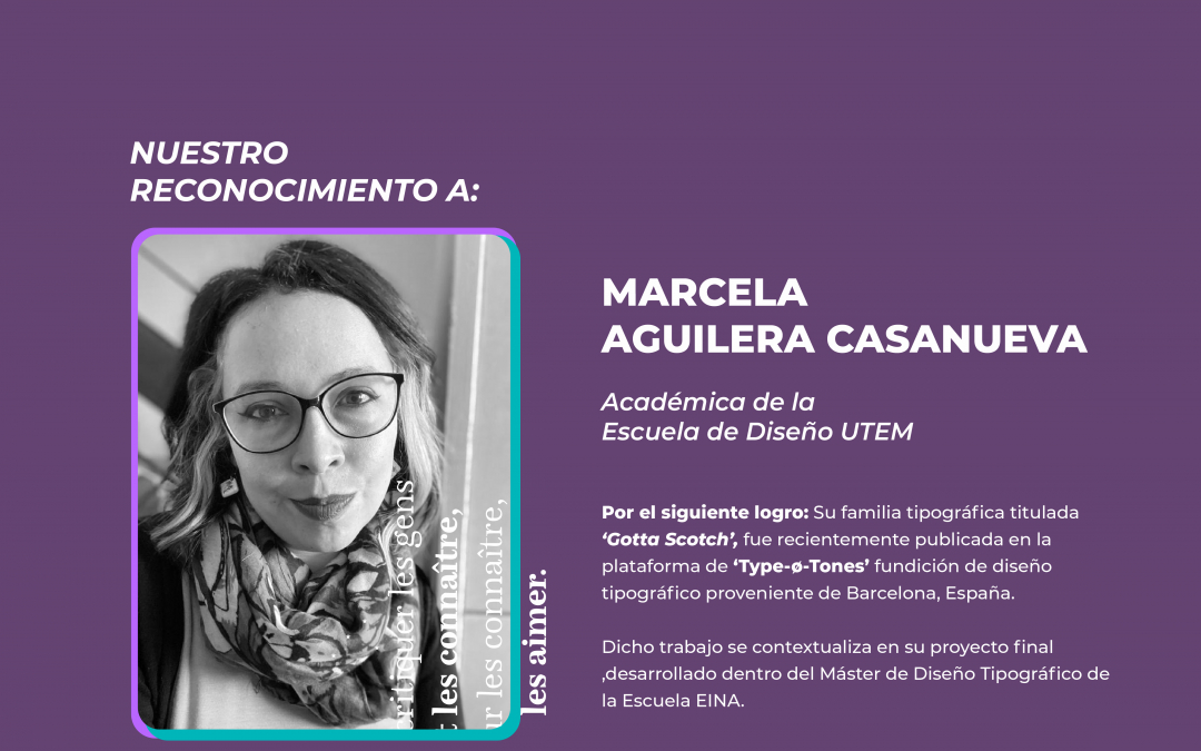 Reconocimiento profesional a la profe Marcela Aguilera