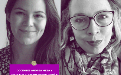 Marcela Aguilera y Andrea Meza en la expo ‘Unidad por la vida’
