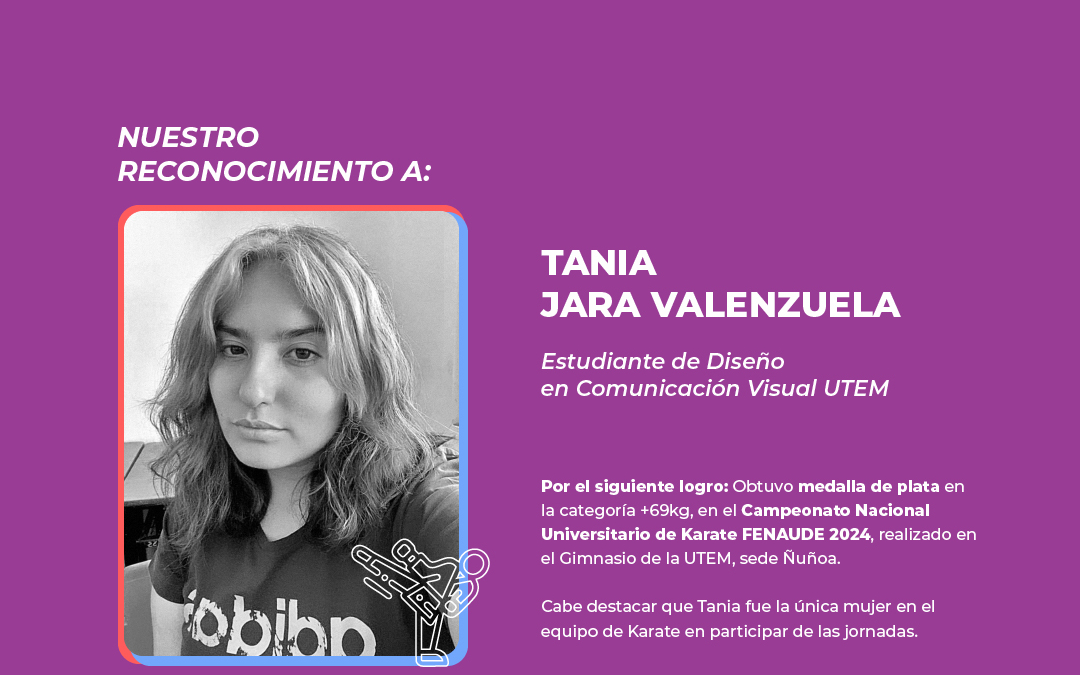 Reconocimiento deportivo a la estudiante Tania Jara